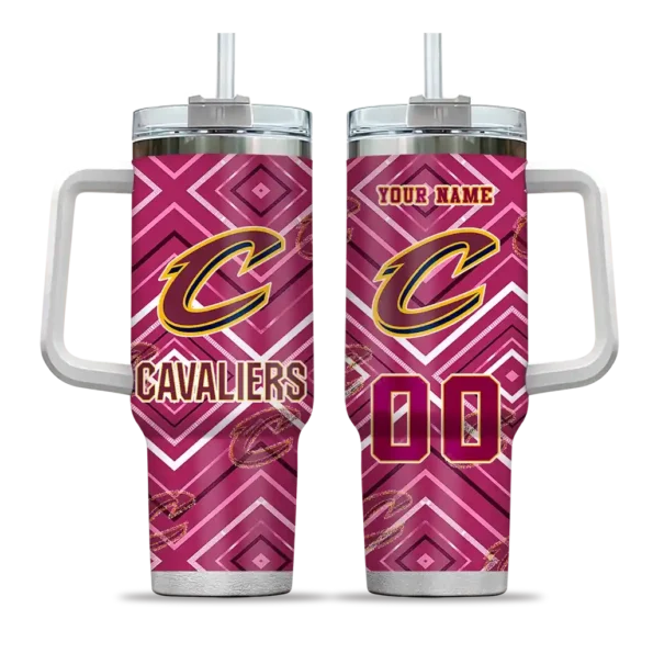 custom cleveland cavaliers bold diamonds wine curved tumbler best selling 1.webp
