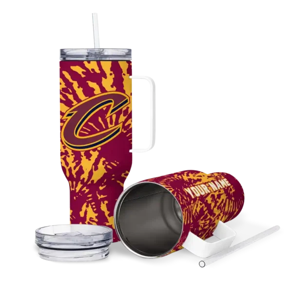 custom cleveland cavaliers burst swirl wine curved tumbler high quality 1.webp