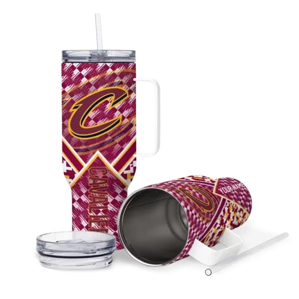 custom cleveland cavaliers chevron angle wine curved tumbler high quality 1.webp