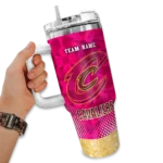 custom cleveland cavaliers geometric prism wine curved tumbler best selling 1.webp