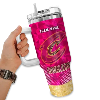 custom cleveland cavaliers geometric prism wine curved tumbler fashion forward 1.webp