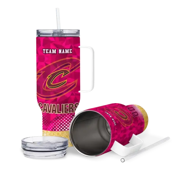 custom cleveland cavaliers geometric prism wine curved tumbler high quality 1.webp
