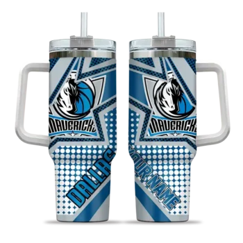 custom dallas mavericks arrow burst blue curved tumbler best selling 1.webp