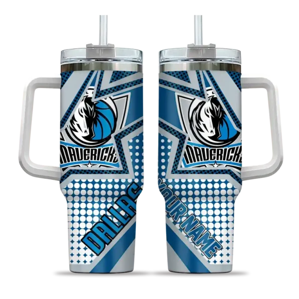 custom dallas mavericks arrow burst blue curved tumbler best selling 1.webp