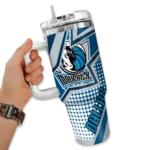custom dallas mavericks arrow burst blue curved tumbler best selling 1.webp