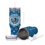 custom dallas mavericks bullseye drips blue curved tumbler best selling 1.webp