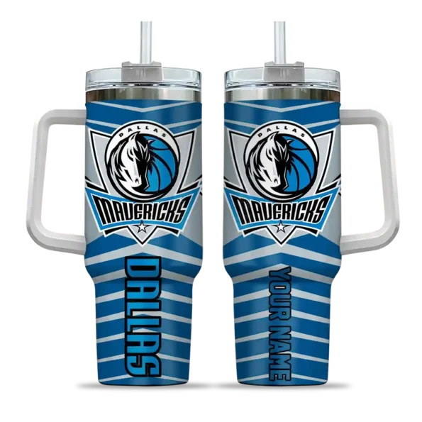 custom dallas mavericks chevron layers blue curved tumbler best selling 1.webp