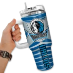custom dallas mavericks chevron layers blue curved tumbler best selling 1.webp