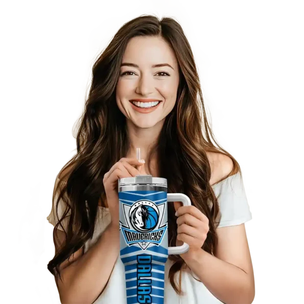 custom dallas mavericks chevron layers blue curved tumbler premium grade 1.webp