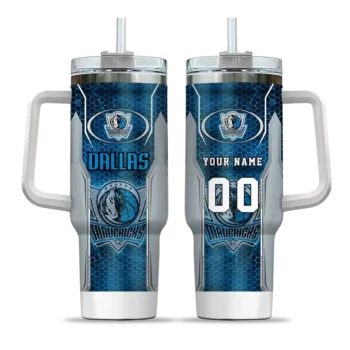 custom dallas mavericks hexagon armor blue curved tumbler best selling 1.webp