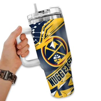 custom denver nuggets abstract paths blue curved tumbler fashion forward 1.webp