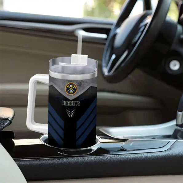 custom denver nuggets arrow armor blue black curved tumbler trendy 1.webp
