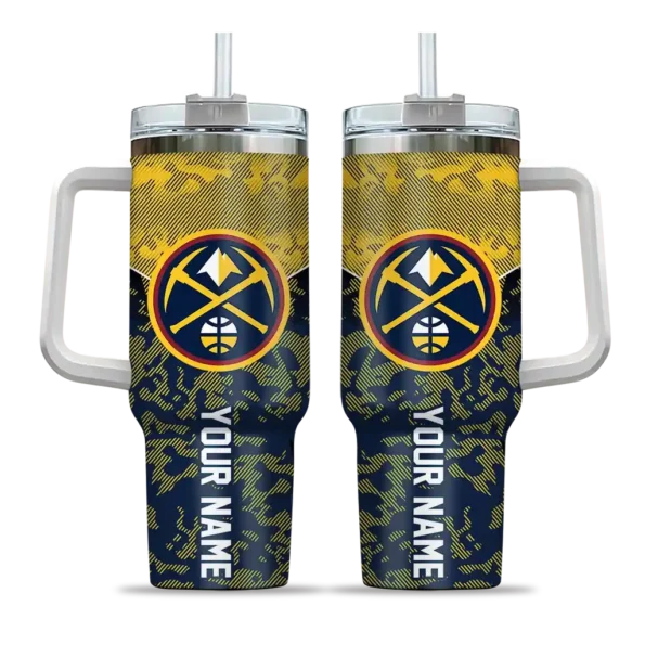 custom denver nuggets chevron stripe blue curved tumbler best selling 1.webp