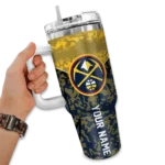 custom denver nuggets chevron stripe blue curved tumbler best selling 1.webp