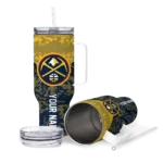 custom denver nuggets chevron stripe blue curved tumbler best selling 1.webp