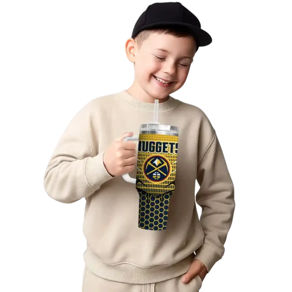 custom denver nuggets hex texture blue curved tumbler latest model 1.webp