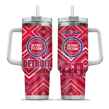 custom detroit pistons bold diamonds red curved tumbler best selling 1.webp