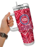 custom detroit pistons bold diamonds red curved tumbler best selling 1.webp