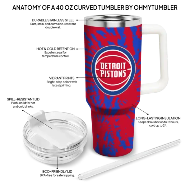 custom detroit pistons burst swirl red curved tumbler new arrival 1.webp
