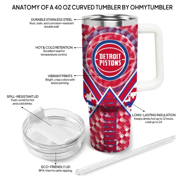 custom detroit pistons chevron angle red curved tumbler new arrival 1.webp
