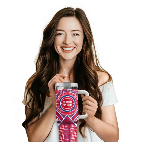 custom detroit pistons chevron angle red curved tumbler premium grade 1.webp