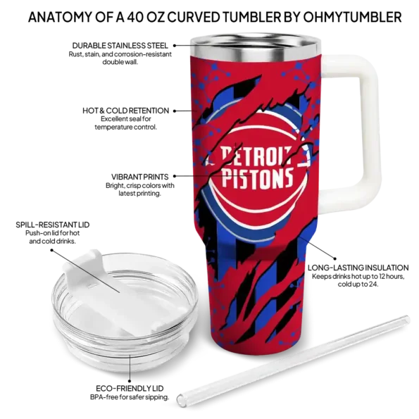 custom detroit pistons claw cut red black curved tumbler new arrival 1.webp