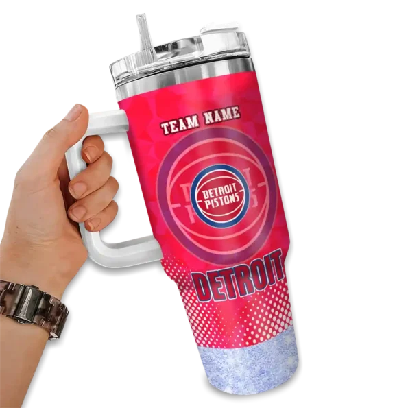 custom detroit pistons geometric prism red curved tumbler fashion forward 1.webp