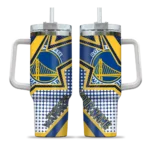 custom golden state warriors arrow burst blue curved tumbler best selling 1.webp