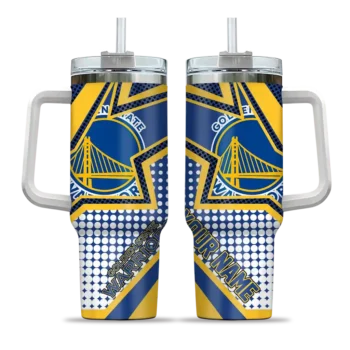 custom golden state warriors arrow burst blue curved tumbler best selling 1.webp