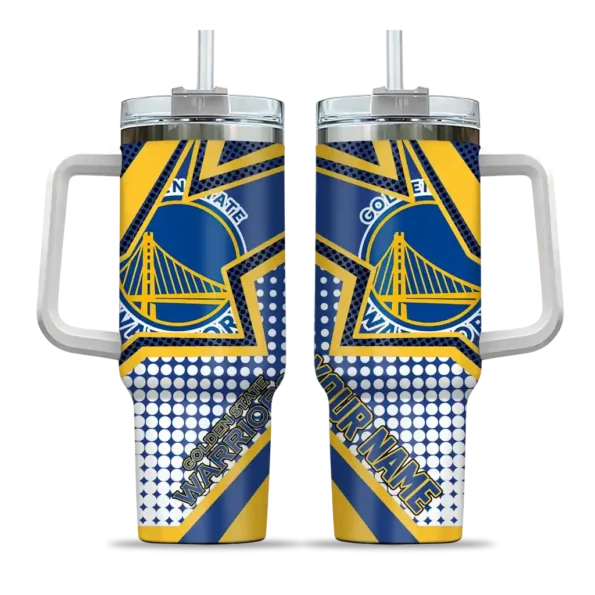 custom golden state warriors arrow burst blue curved tumbler best selling 1.webp