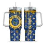 custom golden state warriors bullseye drips blue curved tumbler best selling 1.webp