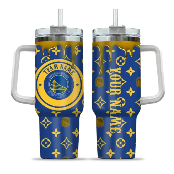 custom golden state warriors bullseye drips blue curved tumbler best selling 1.webp