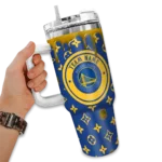 custom golden state warriors bullseye drips blue curved tumbler best selling 1.webp