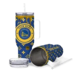 custom golden state warriors bullseye drips blue curved tumbler best selling 1.webp