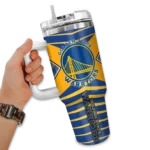 custom golden state warriors chevron layers blue curved tumbler best selling 1.webp