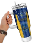 custom golden state warriors hexagon armor blue curved tumbler best selling 1.webp
