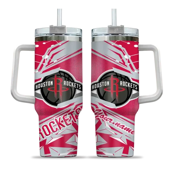 custom houston rockets abstract paths red curved tumbler best selling 1.webp