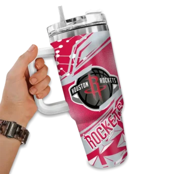 custom houston rockets abstract paths red curved tumbler fashion forward 1.webp