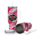 custom houston rockets abstract paths red curved tumbler best selling 1.webp