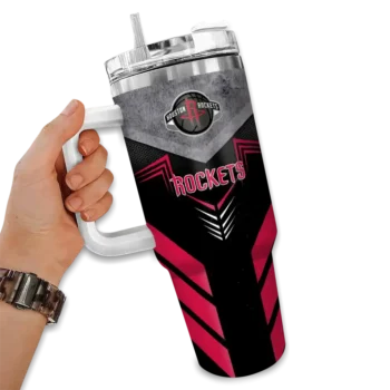 custom houston rockets arrow armor red black curved tumbler fashion forward 1.webp