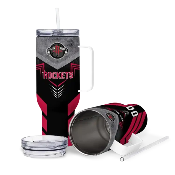 custom houston rockets arrow armor red black curved tumbler high quality 1.webp