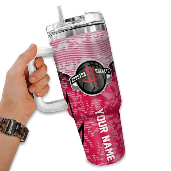 custom houston rockets chevron stripe red curved tumbler fashion forward 1.webp