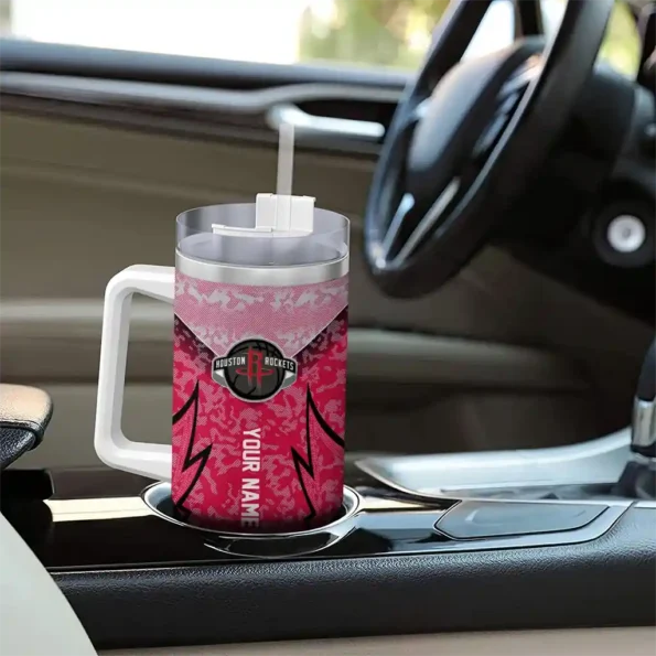 custom houston rockets chevron stripe red curved tumbler trendy 1.webp