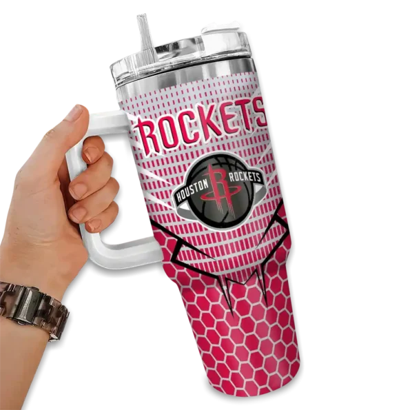 custom houston rockets hex texture red curved tumbler fashion forward 1.webp