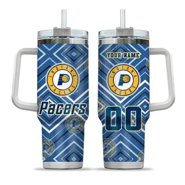 custom indiana pacers bold diamonds blue curved tumbler best selling 1.webp