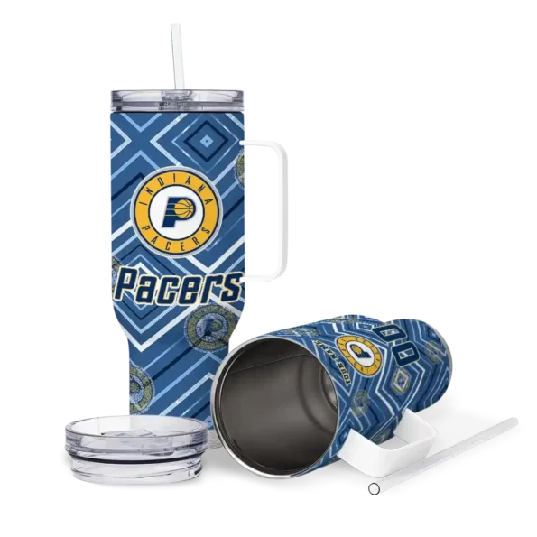 custom indiana pacers bold diamonds blue curved tumbler high quality 1.webp