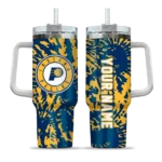 custom indiana pacers burst swirl blue curved tumbler best selling 1.webp