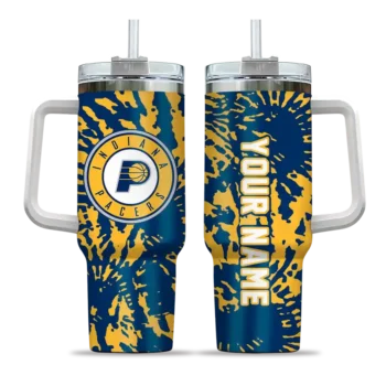 custom indiana pacers burst swirl blue curved tumbler best selling 1.webp