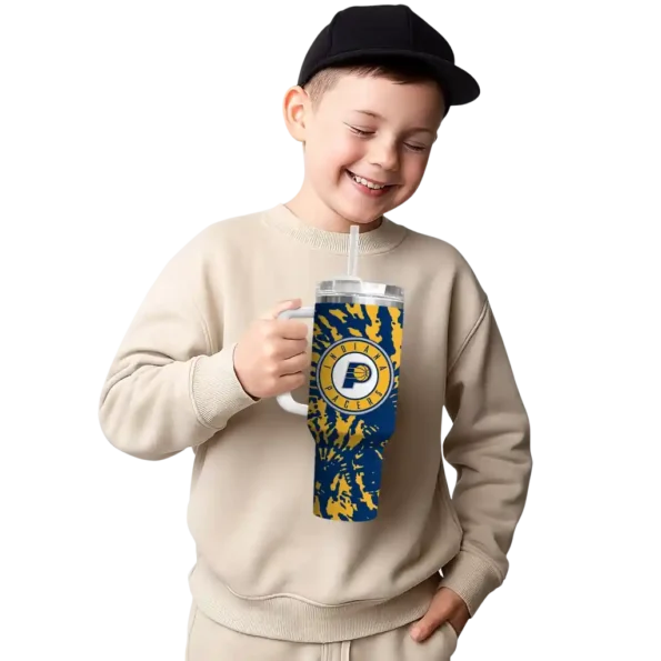 custom indiana pacers burst swirl blue curved tumbler latest model 1.webp