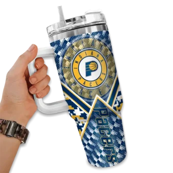 custom indiana pacers chevron angle blue curved tumbler fashion forward 1.webp
